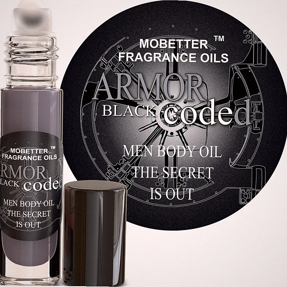 MOBETTER FRAGRANCE OILS Armor Black Coded Cologne Fragrance Body Oil for Men
