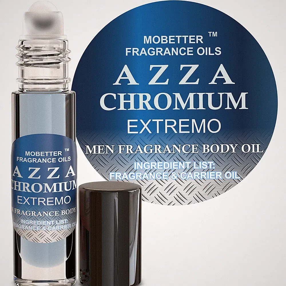 MOBETTER FRAGRANCE OILS AZZA CHROMIUM EXTREMO Men Cologne Body Oil