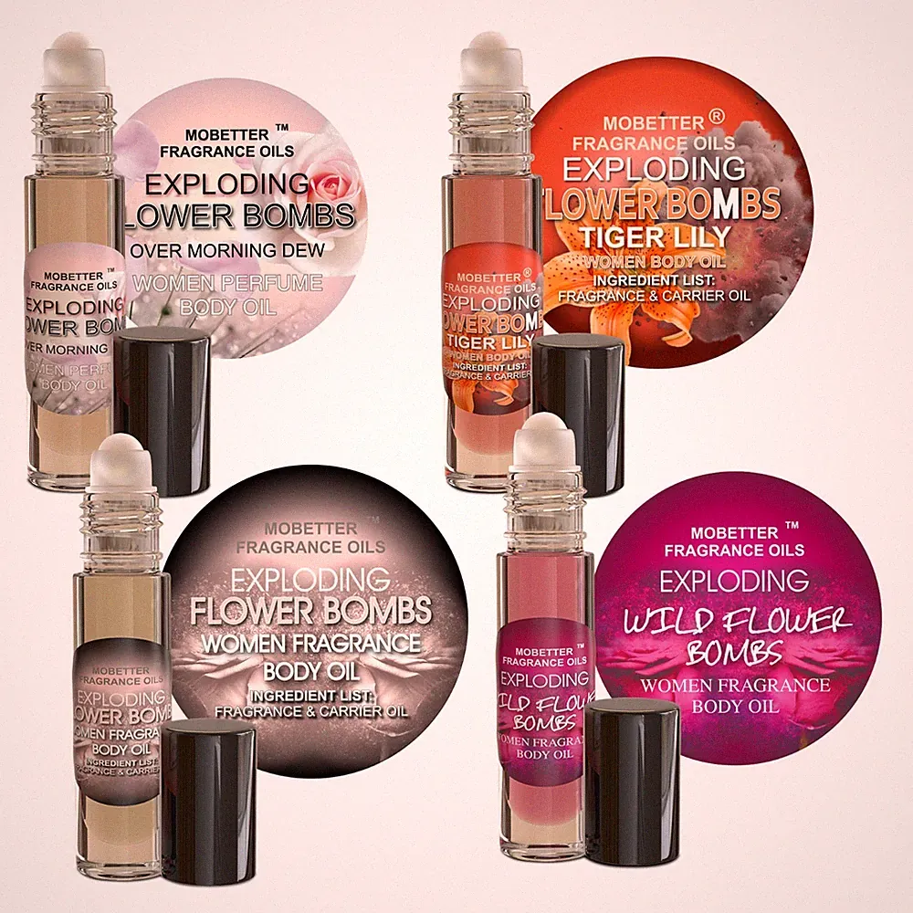 MOBETTER FRAGRANCE OILS Exploding Flower Bombs Set Women Perfume Body Oil