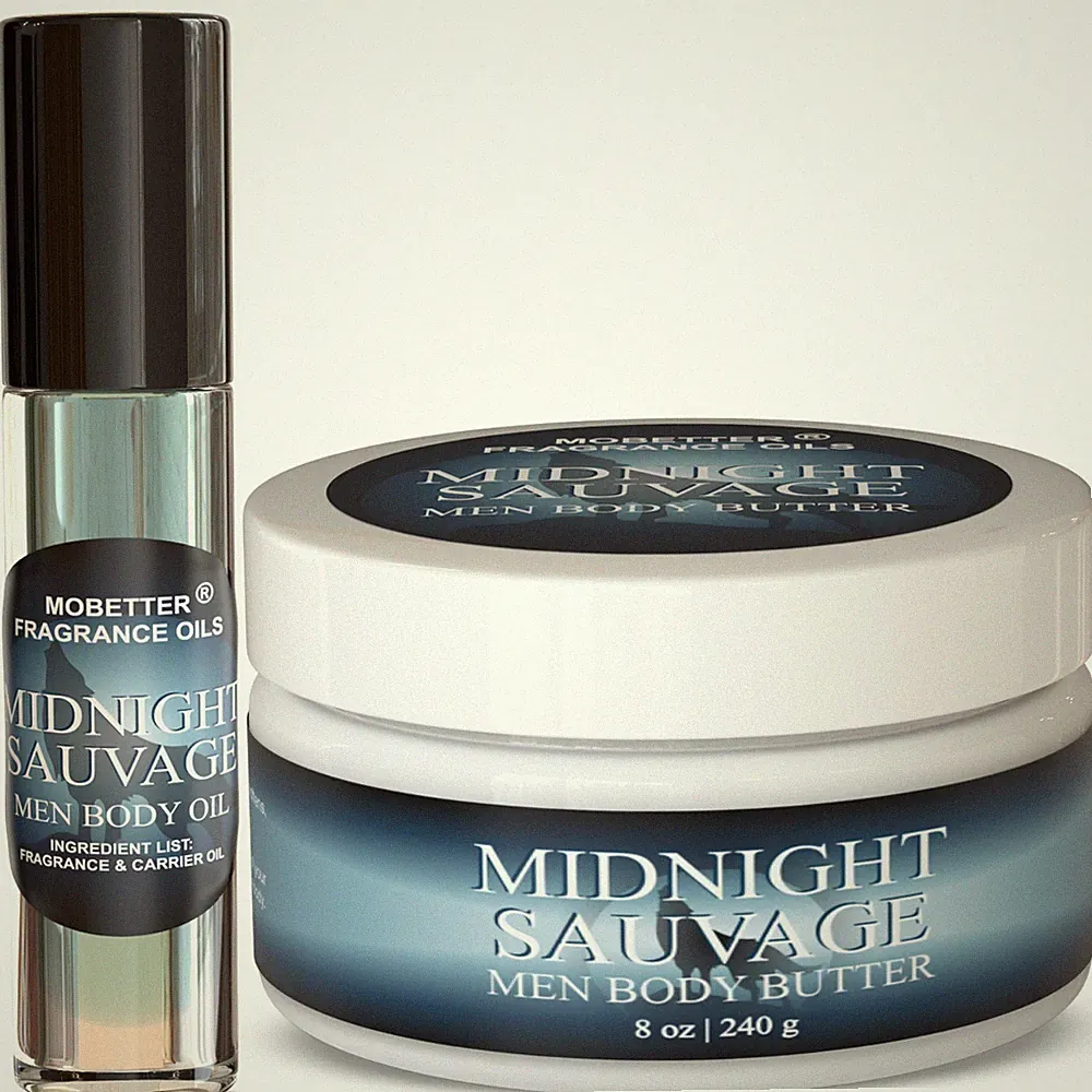 MOBETTER FRAGRANCE OILS Midnight Sauvage Body Butter & Body Oil Set