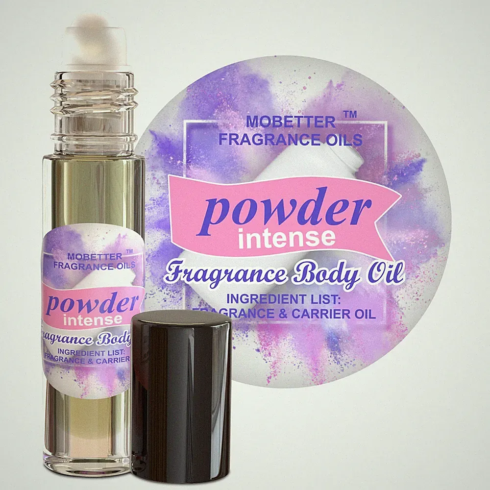 MOBETTER FRAGRANCE OILS Powder Intense Fragrance Body Oil for Unisex