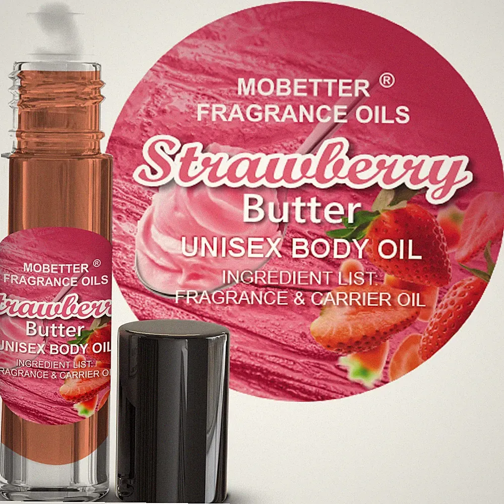 MOBETTER FRAGRANCE OILS Strawberry Butter Fragrance Body Oil for Unisex