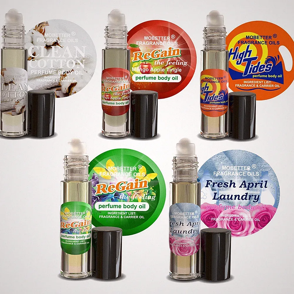MOBETTER FRAGRANCE OILS Unisex Perfume Body Oil Bundle - Set of 5
