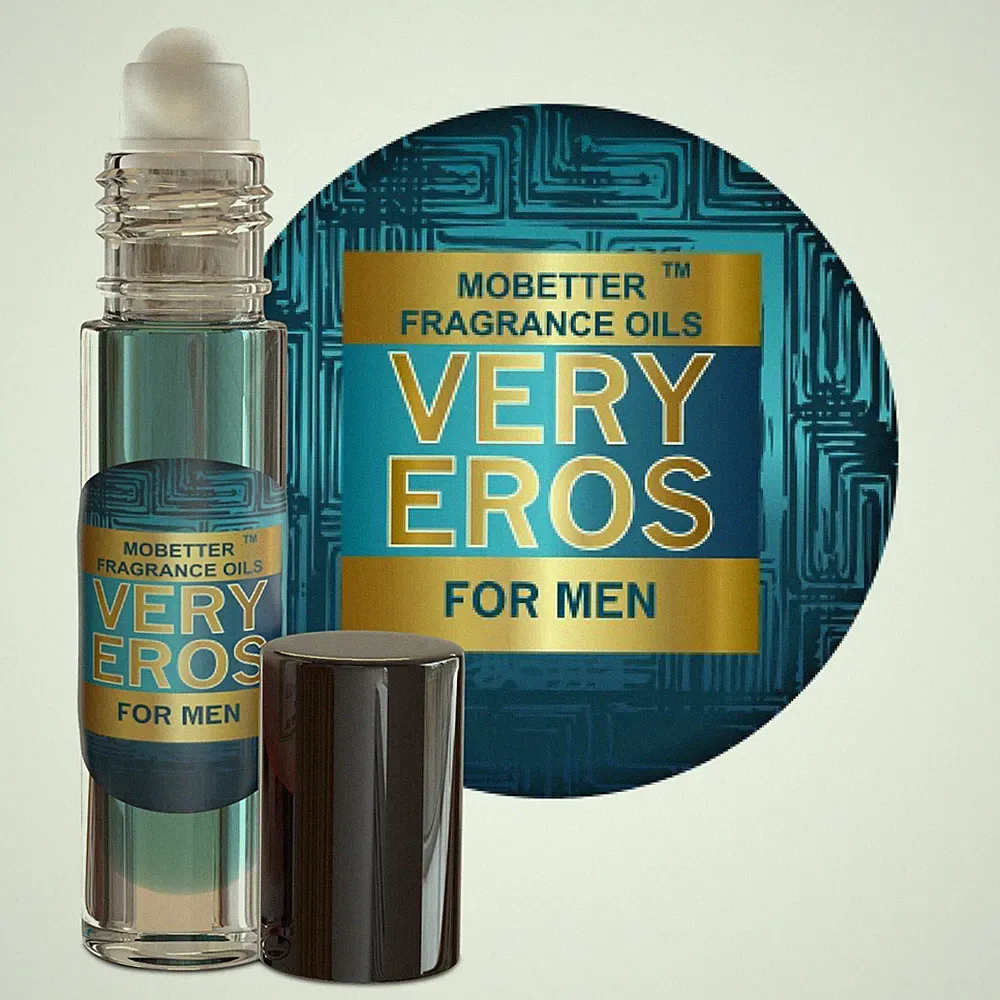 MOBETTER FRAGRANCE OILS Very Eros Men Cologne Body Oil, Travel Size