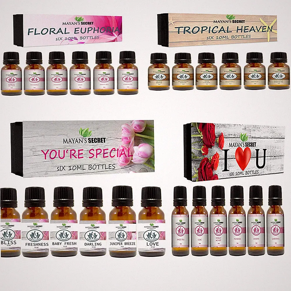 Premium Grade Fragrance Oil Gift Set 6/10ml Candle Soap Perfume Making and more